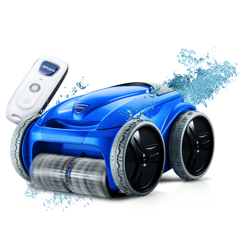 Polaris 9550 Sport 4WD Robotic Pool Cleaner with Motion-Sensing Remote and Weekly Timer