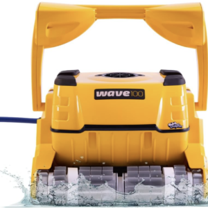 Dolphin Wave 100 Commercial Robotic Pool Cleaner with Remote Control & Caddy